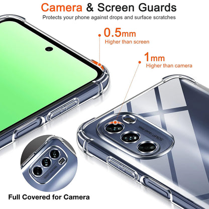 Custodia per Motorola Moto G31 / G41, Techsuit, Shockproof Clear, Trasparente