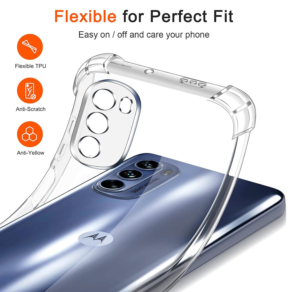 Custodia per Motorola Moto G31 / G41, Techsuit, Shockproof Clear, Trasparente
