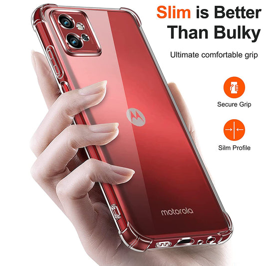 Case for Motorola Moto G32, Techsuit, Shockproof Clear, Transparent