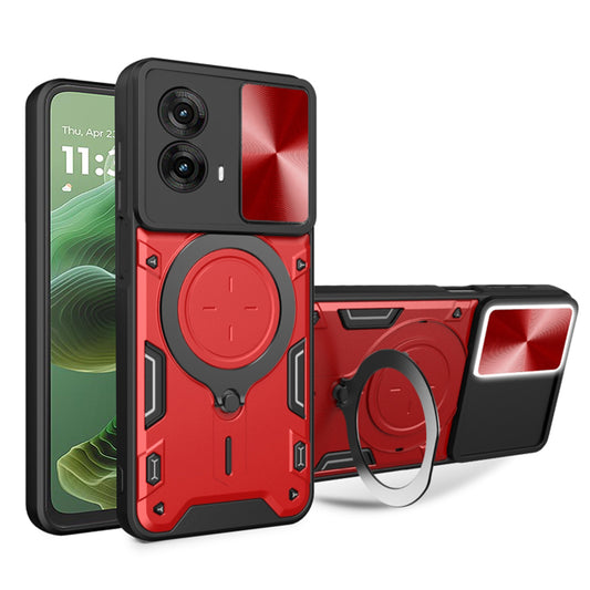 Case for Motorola Moto G35, Techsuit, CamGuard Pro, Red