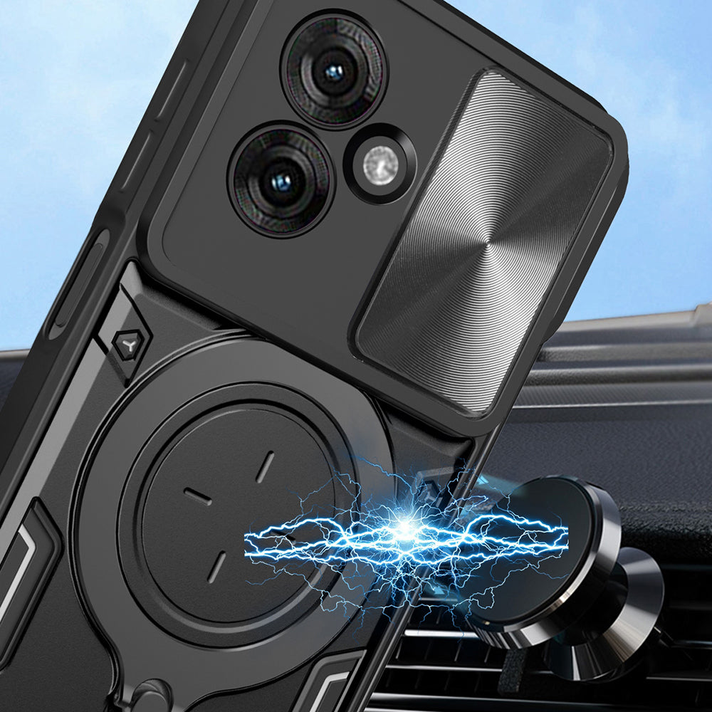 Custodia per Motorola Moto G35, Techsuit, CamGuard Pro, Rossa