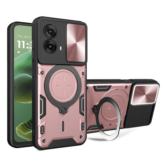 Case for Motorola Moto G35, Techsuit, CamGuard Pro, Rose Gold