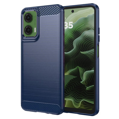 Custodia per Motorola Moto G35, Techsuit, Carbonio, Blu