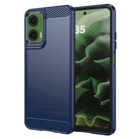Case for Motorola Moto G35, Techsuit, Carbon, Blue