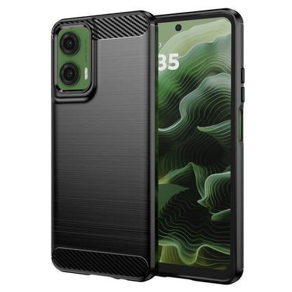Custodia per Motorola Moto G35, Techsuit, Carbonio, Nera