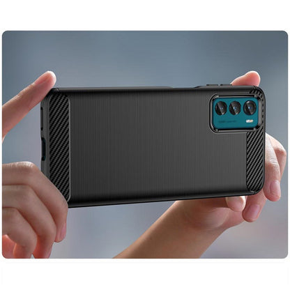 Custodia per Motorola Moto G42, Techsuit, Carbonio, Nera