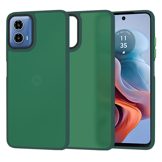 Custodia per Motorola Moto G45 / G34, Techsuit, HaloFrost, Verde