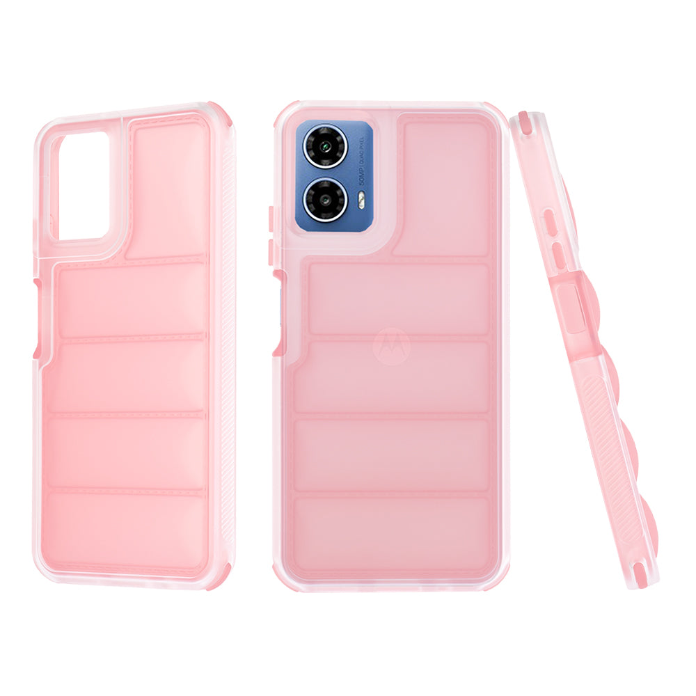 Custodia per Motorola Moto G45 / G34, Techsuit, Wave Shield, Rosa