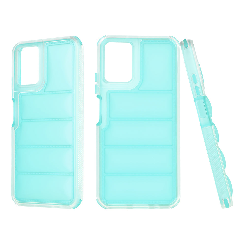 Case for Motorola Moto G45 / G34, Techsuit, Wave Shield, Turquoise