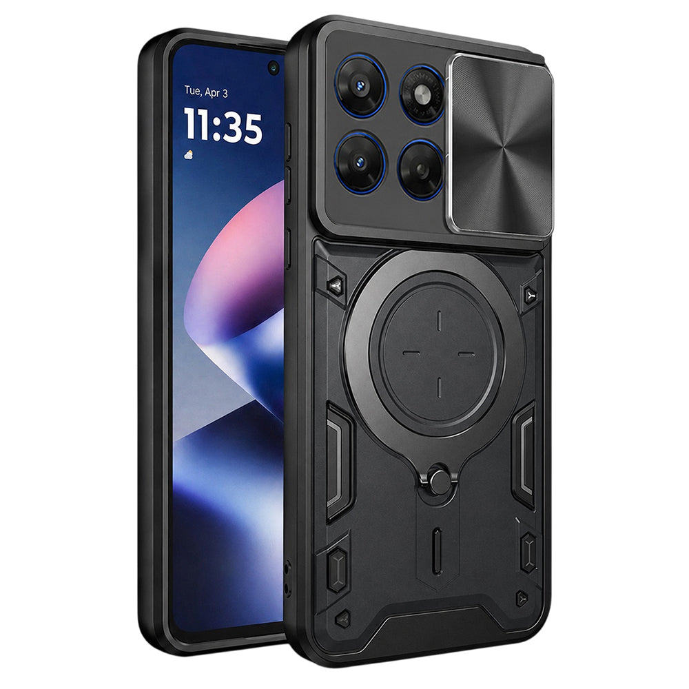 Custodia per Motorola Moto G47 / G37, Techsuit, CamGuard Pro, Nera