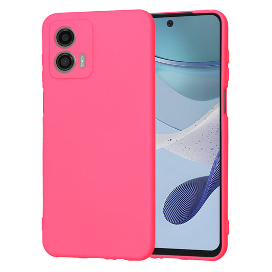 Custodia per Motorola Moto G53, Techsuit, SoftFlex, Rosa Scuro