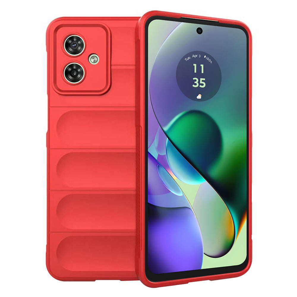 Custodia per Motorola Moto G54, Techsuit, Magic Shield, Rossa