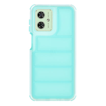Custodia per Motorola Moto G54, Techsuit, Wave Shield, Turchese