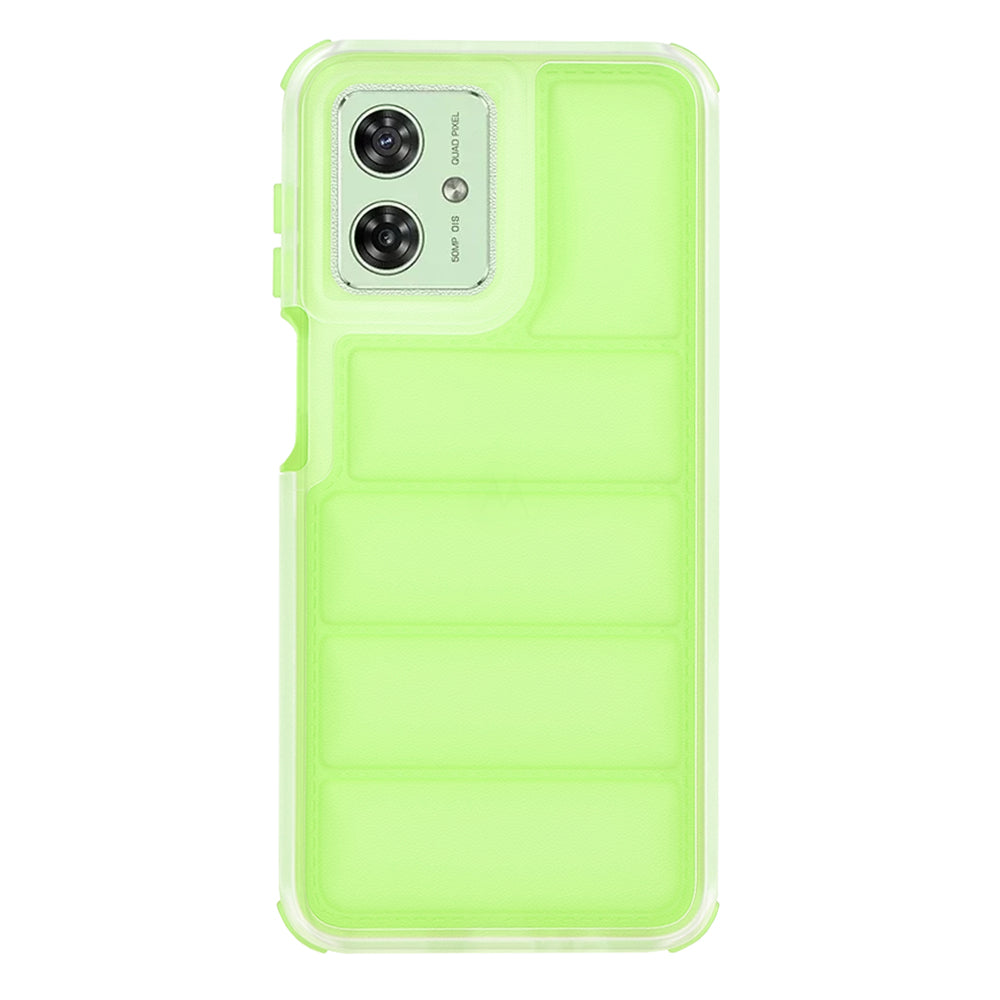Custodia per Motorola Moto G54, Techsuit, Wave Shield, Verde