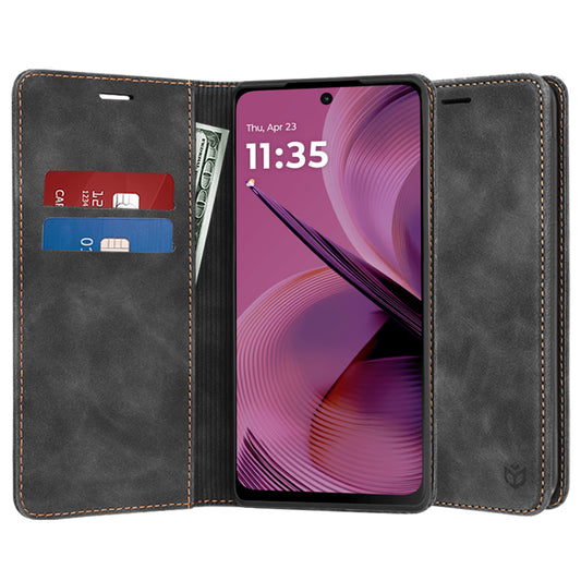 Custodia per Motorola Moto G55, Techsuit, Confy, Nera
