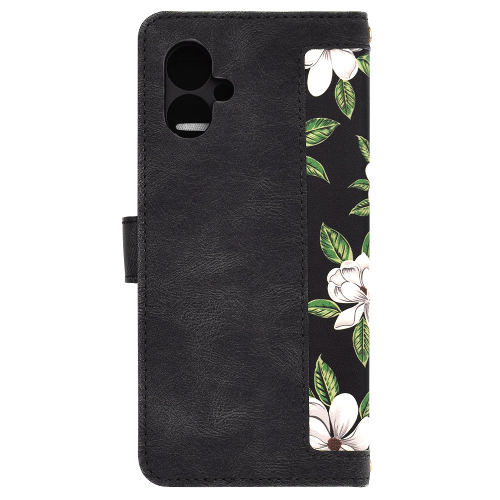Custodia per Motorola Moto G55, Techsuit, FlipCraft, Nera