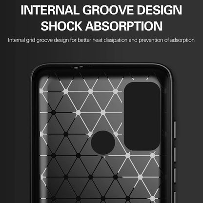 Custodia per Motorola Moto G60, Techsuit, Carbonio, Nera