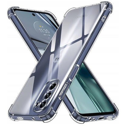 Custodia per Motorola Moto G62 5G, Techsuit, Shockproof Clear, Trasparente