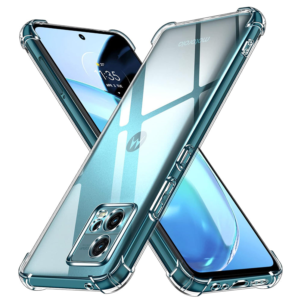 Custodia per Motorola Moto G72, Techsuit, Shockproof Clear, Trasparente