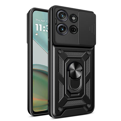 Custodia per Motorola Moto G75, Techsuit, CamShield, Nera