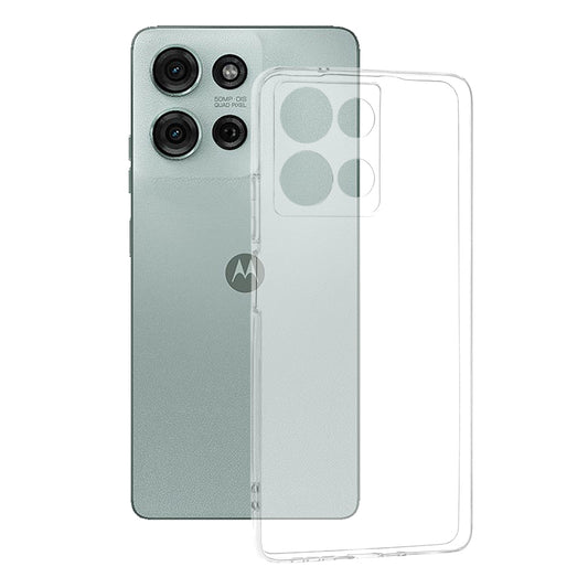 Custodia per Motorola Moto G75, Techsuit, Chiara, Trasparente