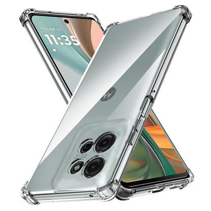 Custodia per Motorola Moto G75, Techsuit, Shockproof Clear, Trasparente