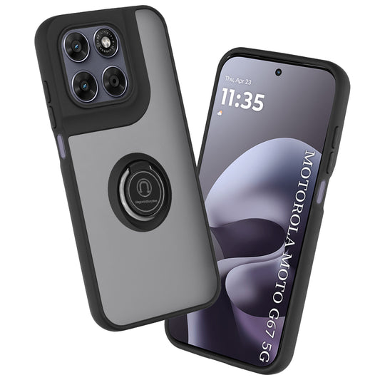 Custodia per Motorola Moto G77 / G67, Techsuit, Glinth, Nera