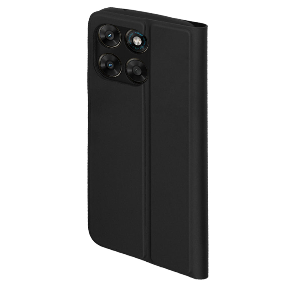 Custodia per Motorola Moto G77 / G67, Techsuit, Magskin Book, Nera