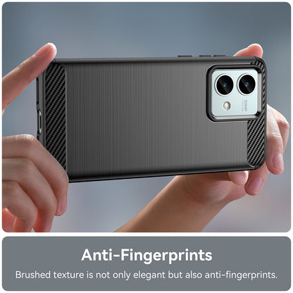 Custodia per Motorola Moto G84, Techsuit, Carbonio, Nera