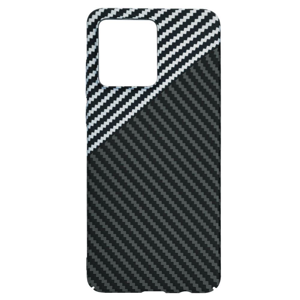 Custodia per Motorola Moto G84, Techsuit, Carbonite FiberShell, Nero Grigio