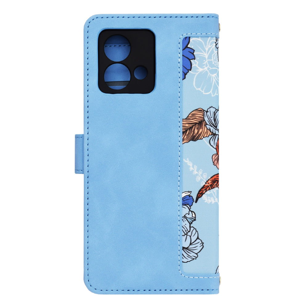 Custodia per Motorola Moto G84, Techsuit, FlipCraft, Blu