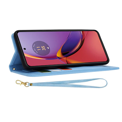 Custodia per Motorola Moto G84, Techsuit, FlipCraft, Blu
