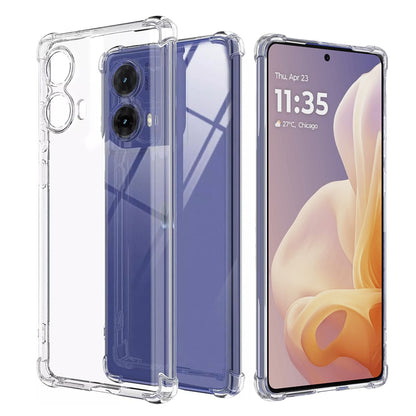Custodia per Motorola Moto G85, Techsuit, Shockproof Clear, Trasparente