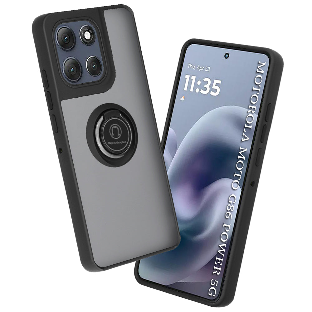 Custodia per Motorola Moto G86 Power, Techsuit, Glinth, Nera