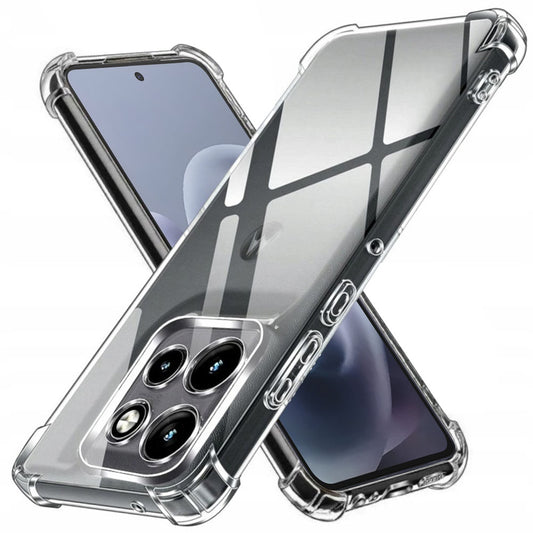 Custodia per Motorola Moto G86 Power, Techsuit, Shockproof Clear, Trasparente
