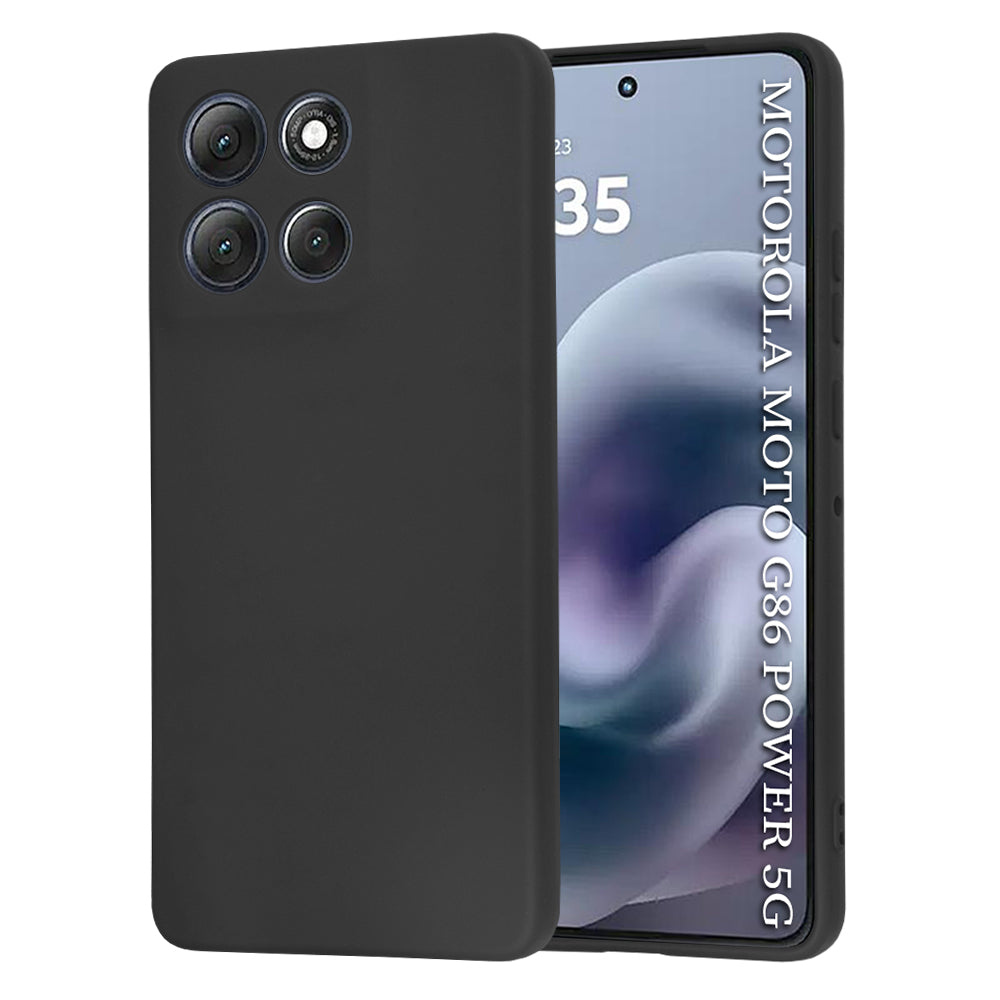Custodia per Motorola Moto G86 Power, Techsuit, SoftFlex, Nera