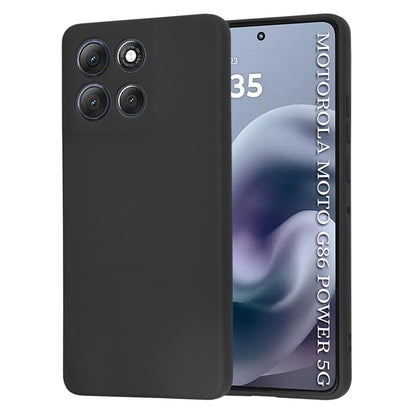 Custodia per Motorola Moto G86 Power, Techsuit, SoftFlex, Nera