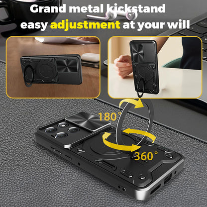 Custodia per Motorola Moto G86, Techsuit, CamGuard Pro, Blu