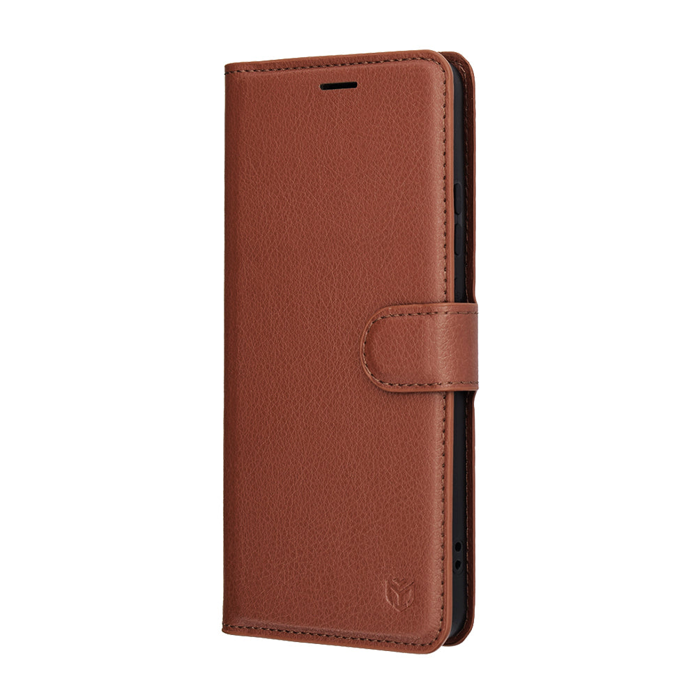 Custodia per Motorola Moto G86, Techsuit, Leather Folio, Marrone