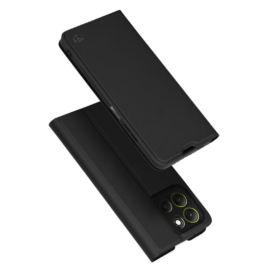 Custodia per Motorola Moto G86, Techsuit, Magskin Book, Nera