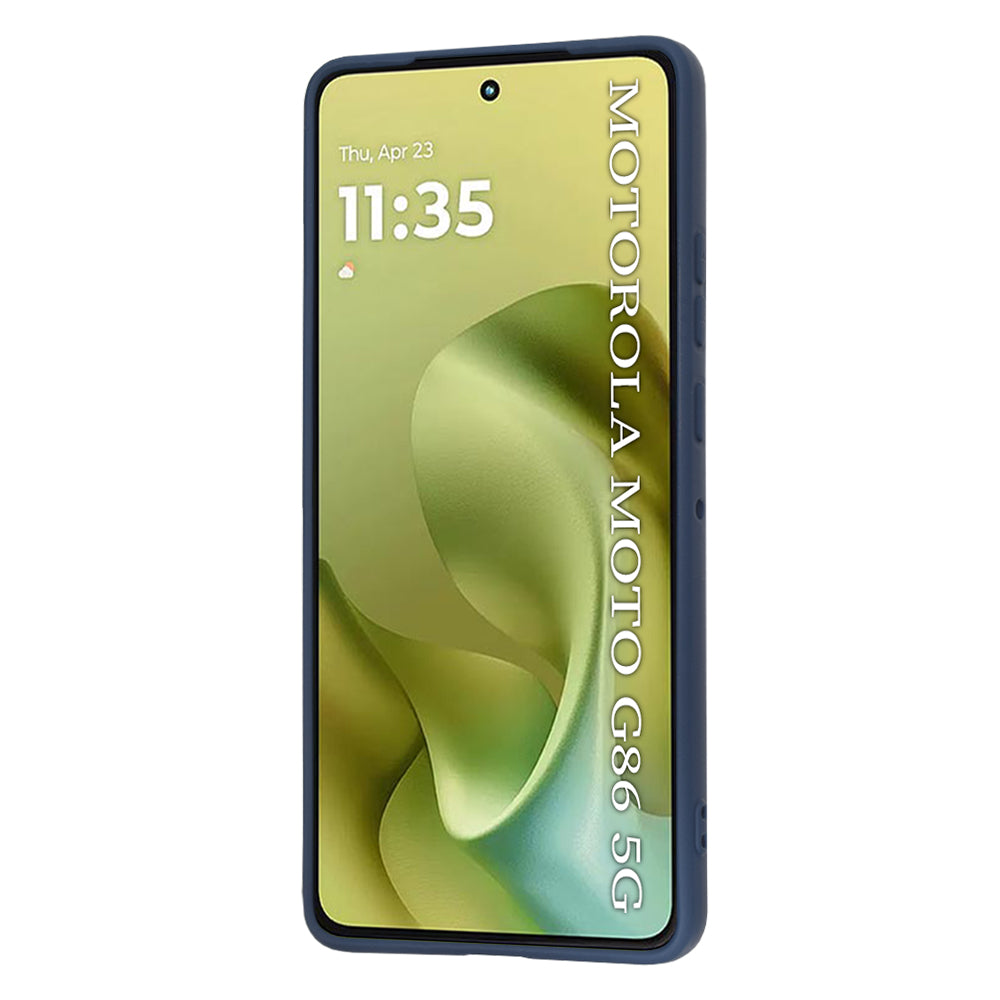 Custodia per Motorola Moto G86, Techsuit, SoftFlex, Blu scuro