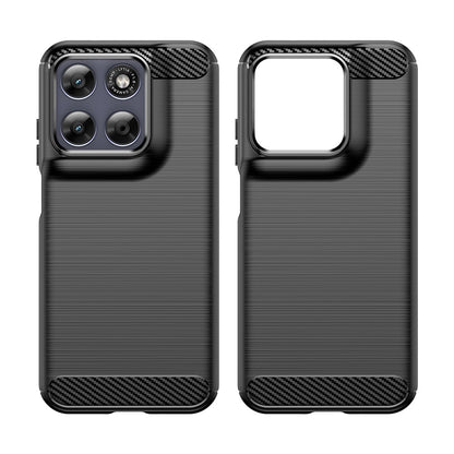 Custodia per Motorola Moto G87, Techsuit, Carbonio, Nera