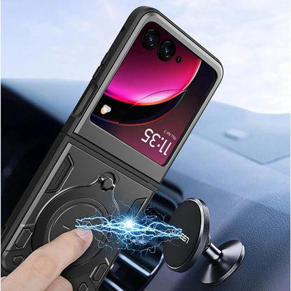Custodia per Motorola Razr 50 Ultra, Techsuit, CamGuard Pro, Nera