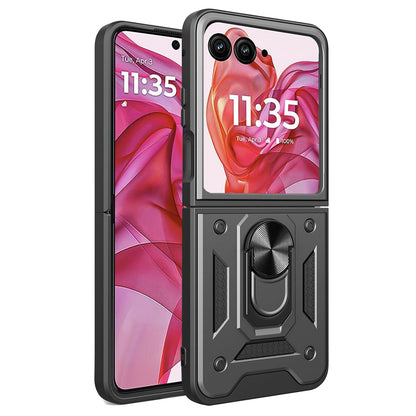 Custodia per Motorola Razr 50 Ultra, Techsuit, CamShield, Nera