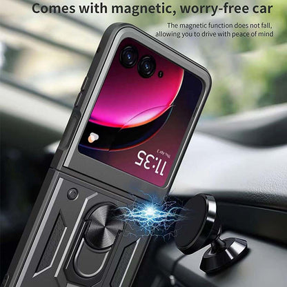 Custodia per Motorola Razr 50 Ultra, Techsuit, CamShield, Nera