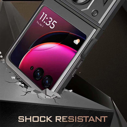 Custodia per Motorola Razr 60 / Razr 50, Techsuit, CamShield, Nera