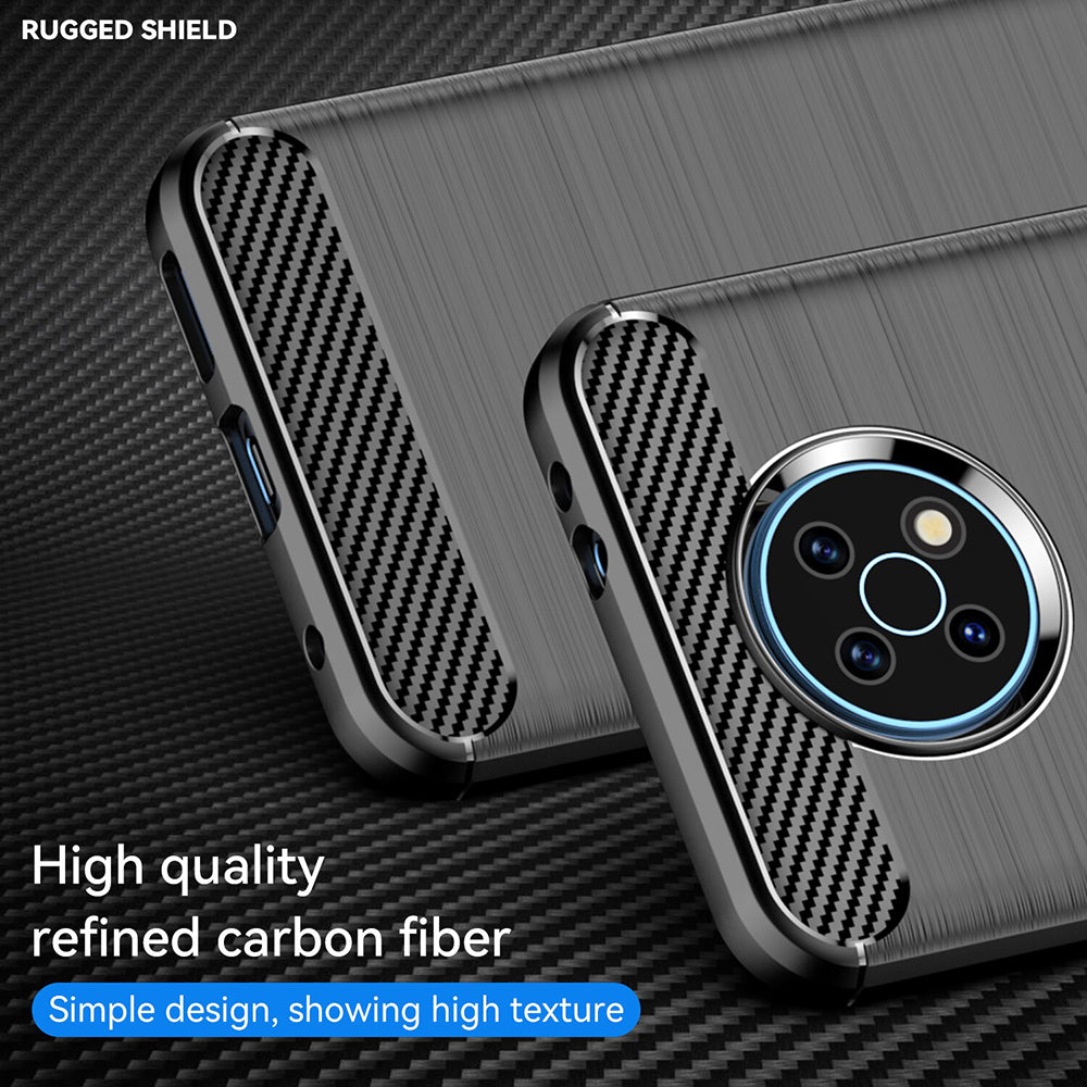 Custodia per Nokia G50, Techsuit, Carbonio, Nera