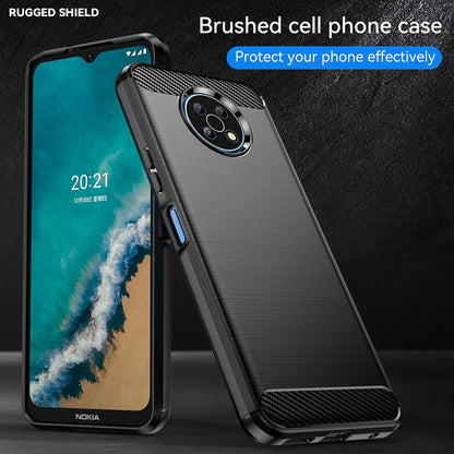 Custodia per Nokia G50, Techsuit, Carbonio, Nera