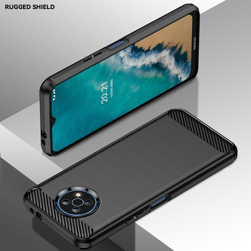 Custodia per Nokia G50, Techsuit, Carbonio, Nera