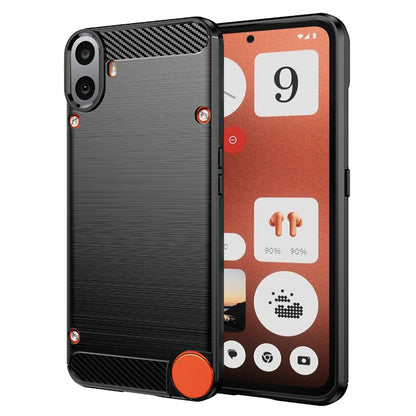 Custodia per Nothing CMF Phone 1, Techsuit, Carbonio, Nera